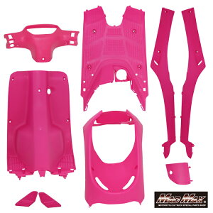 ホンダ パル AF17/ディオ AF25 純正タイプ インナーカバー 外装 9点セット ピンクHONDA スーパー DIO ディオ ZX サイドカバー カウル ハンドルカバー フロントカバー ステップボード コンビニフッ