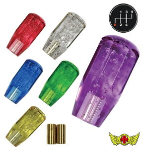 ハロウィンセール!!【送料無料!!】クリスタル シフトノブ 泡 ショート 100mm 各色 ふそう ブルーテックキャンター 用自動車 アクセサリー シフトノブ 社外 トラック デコトラ シフトチェンジ