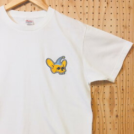 【受注生産】スカル警察 ワンポイント 刺繍 Tシャツ メンズファッション レディースファッション キッズファッション 親子Tee カップルTee