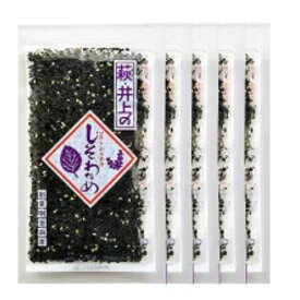 スーパーSALE10％OFF しそわかめふりかけ萩・井上のしそわかめ80g×5袋セット〜送料無料