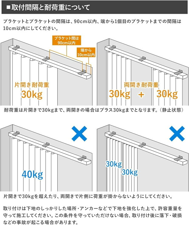 楽天市場】[11％OFF×4/1限定クーポン]大型カーテンレール カーテン 