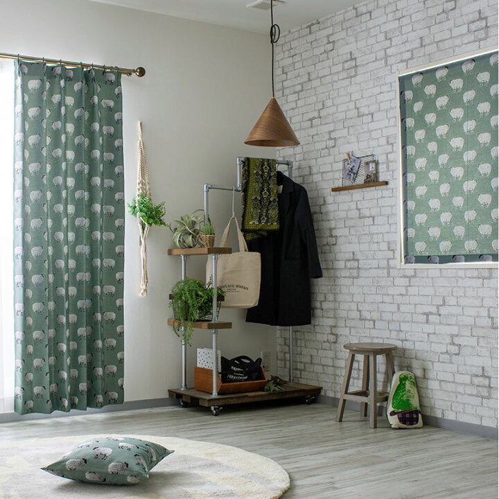 楽天市場 カーテン おしゃれ ジャガード織り 羊 ひつじ シープ 洗える 光を通すカーテン 透け感 かわいい インテリア 友安製作所 Yh806 スカープ 2枚組 Okc4 カーテン インテリア Diy 窓際貴族