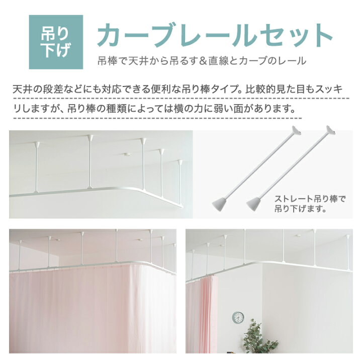 楽天市場】[全品P10倍×20日20時〜4H限定]カーテンレール 天井付け 