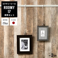 [全品10％OFF×15日限定クーポン]ピクチャーレール セット ルーミー17 〜3m カット料込 天井付け 壁付け …