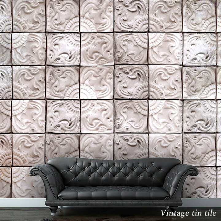 楽天市場 壁紙 輸入壁紙 イギリスブランド 1wall W4p Tiles 001 Vintage Tin Tile ヴィンテージティンタイル 粉のり付き インポート壁紙 デザイン おしゃれ 輸入 海外 クロス Diy リフォーム 撮影 背景 背景紙 店舗 装飾 インテリア 内装 友安製作所 Csz