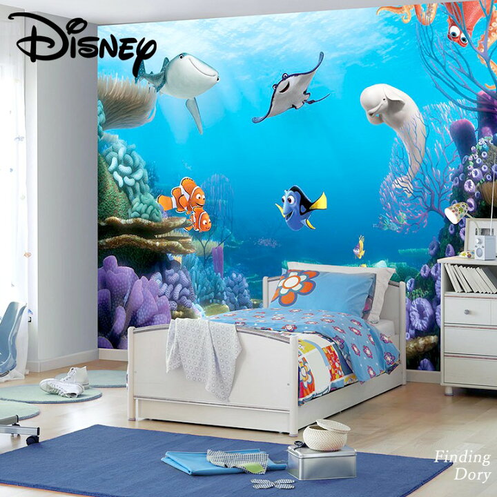 楽天市場 壁紙 輸入壁紙 インポート壁紙 ディズニー Disney Disney ニモ ドリー 粉のり付 紙 おしゃれ クロス 店舗 内装 撮影 ドイツ製 コマー Finding Dory 8 497 友安製作所 Csz カーテン インテリア Diy 窓際貴族