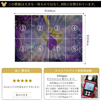 楽天市場 1000円off マラソン限定クーポン 壁紙 クロス 輸入壁紙 インポート壁紙 ディズニー Disney おしゃれ はがせる 張り替え 補修 のり付き だまし絵 Wallpaper コマー Rapunzel ラプンツェル 8 451 カーテン インテリア Diy 窓際貴族