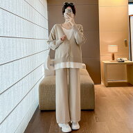 ★マタニティ 秋 スーツ おしゃれ ドレス セーター スカート 厚手 秋冬服 背の 高さ 大きめ サイズ 妊婦 …