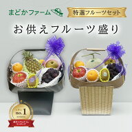 お供え 果物 かご盛り【即日発送】送料無料 7品 選べる 籠盛り フルーツ 供物台付き メロン有セット / メ…