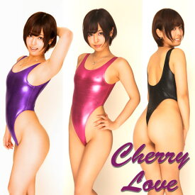メタリックハイレグTバックレオタード テディ レオタード Cherry Love（チェリーラブ） ラポーム La-pomme LS008-LS009-LS010