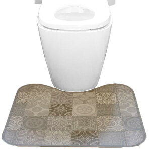 2サイズオーダー 拭けるトイレマット 60x60cm お掃除簡単 清潔 おしゃれ クッションフロア 抗菌 防炎 撥水 マット ビニールカーペット