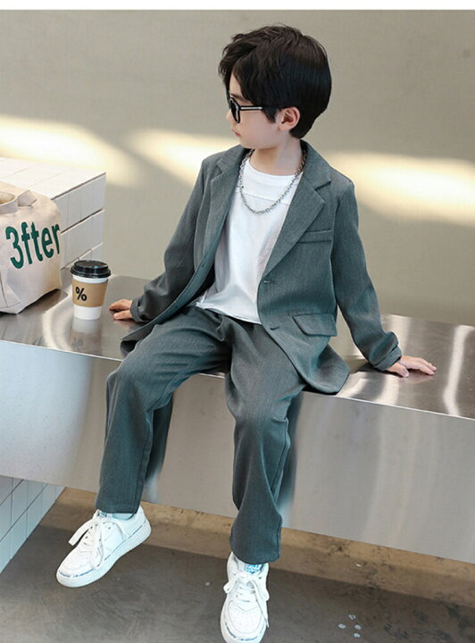 hugbox 懐かしく スーツ セット メンズ フ冬ウェアメンズ メンズ 夏服  