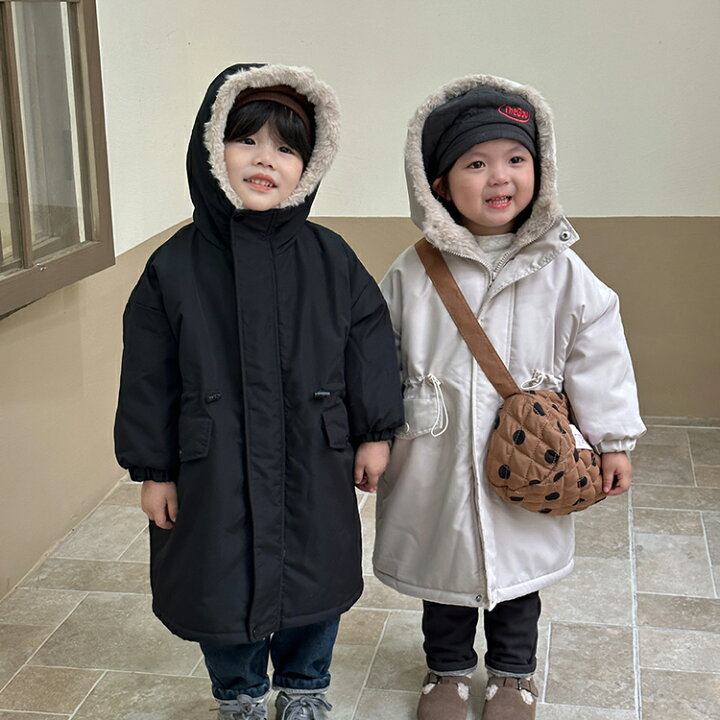 楽天市場】ナチュラル系 キッズ 冬 中綿 ロングジャケット 女の子 