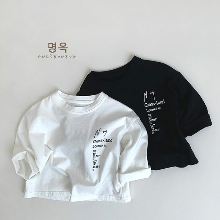 楽天市場】英字 tシャツ キッズ 半袖 男の子 女の子 男女兼用 黒 白 