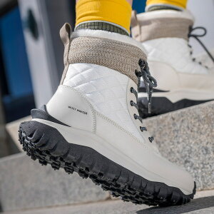 おしゃれ スノーブーツ レディース 厚底 スノーシューズ 冬用 スニーカー アウトドア 靴 ショート ハイカット サイドジッパー ジュニア 女の子 北海道 旅行 雪遊び 滑らない 冬靴 雪靴 裏ボ