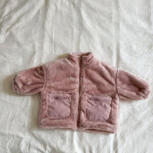 冬物 子供服 キッズ コート 冬 秋 ユニセックス 男の子 女の子 兄妹 アウター シープボア 裏起毛 フード付き 防寒 防風 ブラウン ブルー 2色展開 長袖 トップス 子ども服 カジュアル ジュニア