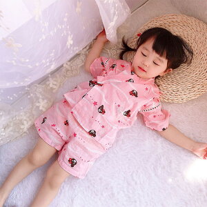 女の子 甚平 パジャマ コットン 子供服 夏 祭り 子ども甚平 女児 赤ちゃん かわいい 90cm 100cm 110cm 120cm 130cm 140cm 花火大会 行事 夕涼み会 七夕祭り セパレート 上下セット ルームウェア 浴衣 ゆ