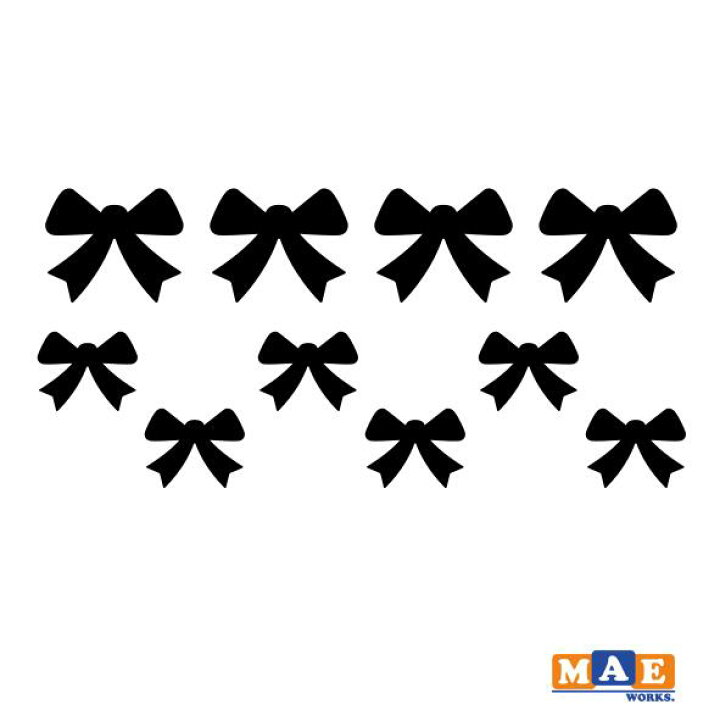 楽天市場 全色 リボン マーク カッティングステッカー シンプル おしゃれ かわいい キュート シール 車 ヘルメット アウトドア 傷隠し キズかくし りぼん スマホ ケース スノーボード 事務用品 ワンポイント Mark 02 ステッカー 看板のマエワークス