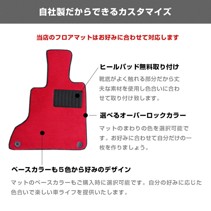 楽天市場】マセラティレヴァンテ フロアマット 1台分 用 (年式：2016年 
