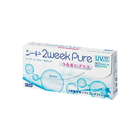 (即日発送)【処方箋不要・日本国内生産】2ウィークピュアうるおいプラス 【 1箱 】（1箱6枚入り）/シード 2week Pure/2ウィークピュア/ツーウィークピュア/ツーウィーク/ピュア/2週間使い捨て/うるおいプラス/SEED