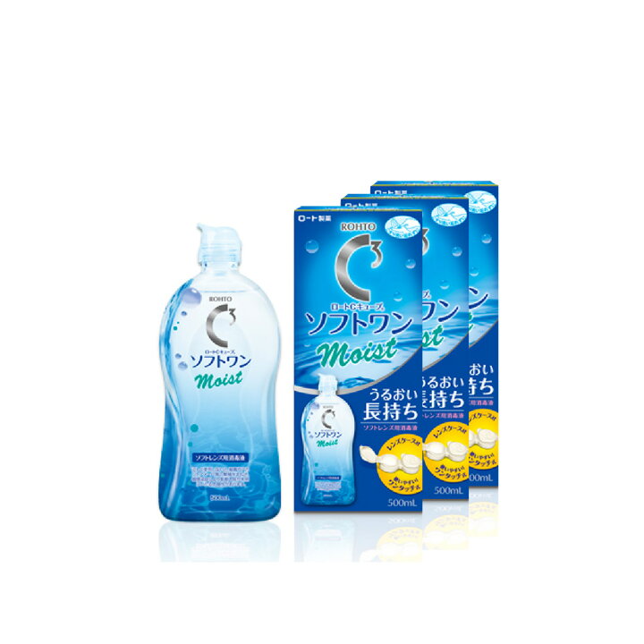 楽天市場】【3本】ロートcキューブ ソフトワンモイスト（500ml）Rohto 