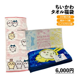 タオル福袋 ちいかわ タオル キャラクター 福袋 フェイスタオル ハンカチ シャーリング キャラクター かわいい 子供 タオル ピンク ブルー グリーン