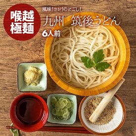 うどん 乾麺 6人前 ゆで時間7分 筑後うどん ざるうどん かけうどん 厳選良縁うどん粉 使用 冷たい つゆ 温かい うどんスープ うどんすき すき焼に ポイント消化 送料無料