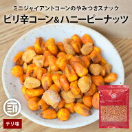【セール限定 10％OFFクーポン有】前田家 ピリ辛コーン＆ハニーピーナッツ 250g/450g チリ味 ミニコーン …