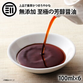 前田家 無添加 至極の芳醇醤油 計600ml 100ml×6 国産 原料のみ使用 しょうゆ 国産丸大豆 国産小麦 国産米 天日塩 再仕込み醤油 化学調味料不使用 職人のこだわり 和食 洋食 中華 濃厚 上品 まろやか 贅沢 調味料 刺身 お徳用 家庭用 業務用 送料無料