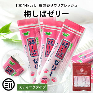 【レビュー特典有】 前田家 梅しばゼリー スティックタイプ 1本12g 10本/30本/50本 個包装 梅味 梅ゼリー 梅しば スティックゼリー ゼリー おやつ 熱中症対策 熱中症 塩分 補給 メール便 1000円ポ