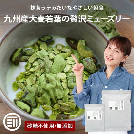 【セール限定 15％OFFクーポン有】前田家 無添加 九州産大麦若葉の贅沢ミューズリー 砂糖不使用 有機オーツ麦使用 ナッツ シード シリアル デーツ かぼちゃの種 青汁 ロールドオーツ オーガニック ダイエット 食物繊維 朝食 グラノーラ MAEDAYA 1000円ポッキリ 送料無料