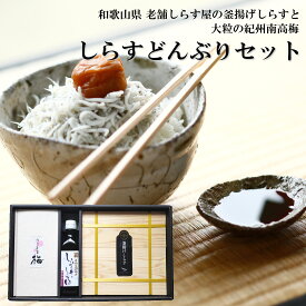 和歌山県の特産品を詰めこんだ　しらすどんぶりセット【楽ギフ_包装】産地直送 和歌山県産 老舗しらす屋 無添加 湯浅 ギフト進物 贈り物 健康 製造直売