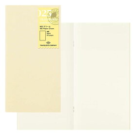 トラベラーズノート　リフィル　MD用紙 クリーム スタンダード レギュラーサイズ 025 14399 TRAVELER'S Notebook 日本製