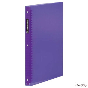 バインダーファイル ファイルノート A4サイズ 30穴 プラスチックリング リング径14mm ルーズリーフ セプトクルール スケルトン 透明 推し活 オタ活 マルマン 日本製 F582B