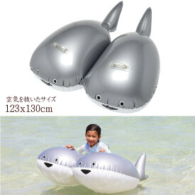 くっつきサカバン フロート サカバンバスピス おもしろ浮き輪 魚 全長約114センチの目立つボート 海水浴 プール 水遊び 子供 大人