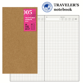 トラベラーズノート　リフィル　日記 005/TRAVELER'S Notebook 14255