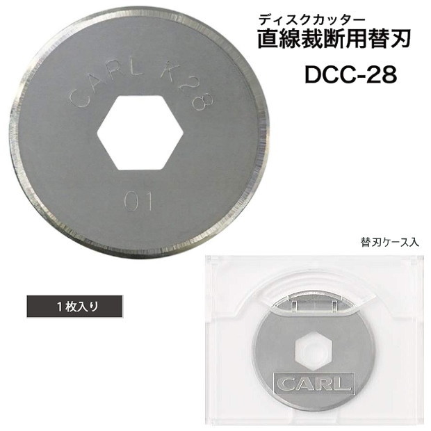 楽天市場】carlカール事務器 ディスクカッター替え刃 丸刃 DCC-28