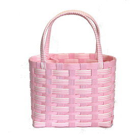 かごバッグ 手作りキット 基本 クラフトバンド レシピ付きセット 簡単　手芸用紙バンドで編む　大人おしゃれなかご作れるセット 小さいカゴバッグ 人気 ハンドメイド トライアルキット ストライプ 黒 緑 茶 ベージュ 水色 夏休みの工作　クラフトテープ ハンドバッグ