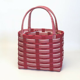 かごバッグ 手作りキット 基本 クラフトバンド レシピ付きセット 簡単　手芸用紙バンドで編む　大人おしゃれなかご作れるセット 小さいカゴバッグ 人気 ハンドメイド トライアルキット ストライプ 黒 緑 茶 ベージュ 水色 夏休みの工作　クラフトテープ ハンドバッグ