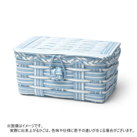 かご 手作りキット 蓋つきミニバスケット クラフトバンド レシピ付き 初心者OK 小物入れ かご編みキット ハンドメイド ストライプ柄 プレゼント　手芸用紙バンド　作り方説明書と材料　選べる18柄！　ハンドメイド キット 初心者, 簡単 手芸キット, 手作りキット 大人