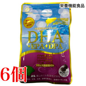 15時までのご注文当日発送 広貫堂 DHA+EPA+DPA+レスベラトロール+イチョウ葉エキス 40粒 6個 富山めぐみ製薬