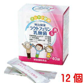 ラクトフェリン乳酸菌 40包 12個 明治製薬 ラクトフェリン 乳酸菌 40袋 パッケージ デザインが変更の予定です