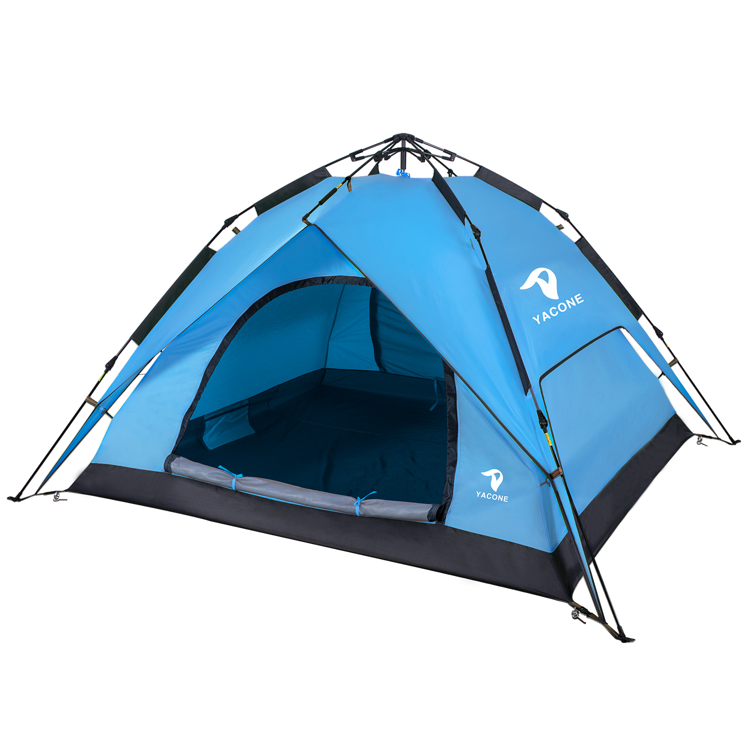 格安 テント ワンタッチテント 3-4人用 3WAY 二重層 設営簡単 キャンプ
