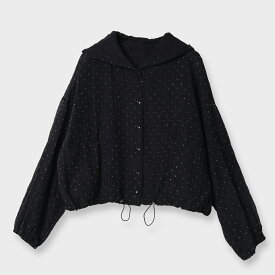 pool studio alivier/【手洗い可】ビジュー シアー ブルゾン[全3色]ginzamaggy 銀座 マギー 銀座maggy MAGGY ギンザマギー ぎんざまぎー 送料無料 トレンド レディース ファッション 20代 30代 40代 プレゼント ギフト ラッピング無料