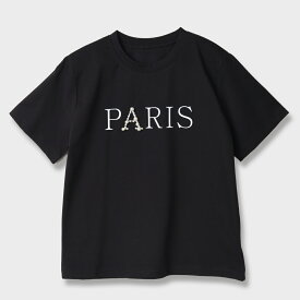 pool studio alivier/【手洗い可】PARIS ロゴ ビジュー Tシャツ[全2色]ginzamaggy 銀座 マギー 銀座maggy MAGGY ギンザマギー ぎんざまぎー 送料無料 トレンド レディース ファッション 20代 30代 40代 プレゼント ギフト ラッピング無料