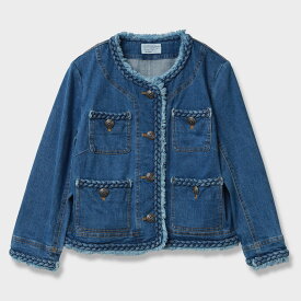 MAGGY/【手洗い可】編み込みデザイン デニム ジャケット[全2色]ginzamaggy 銀座 マギー 銀座maggy MAGGY ギンザマギー ぎんざまぎー 送料無料 トレンド レディース ファッション 20代 30代 40代 プレゼント ギフト ラッピング無料