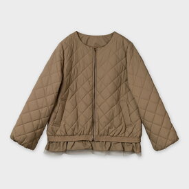 MAGGY/裾フリル仕様 キルティング ジャケット[全2色]ginzamaggy 銀座 マギー 銀座maggy MAGGY ギンザマギー ぎんざまぎー 送料無料 トレンド レディース ファッション 20代 30代 40代 プレゼント ギフト ラッピング無料 sale SALE セール