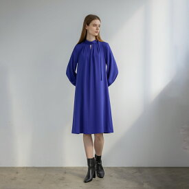 MAGGY/Comfortable Clothes ギャザーデザイン キーホールネック ワンピース[ロイヤルブルー]ginzamaggy 銀座 マギー 銀座maggy MAGGY ギンザマギー ぎんざまぎー 送料無料 トレンド レディース ファッション 20代 30代 40代 プレゼント ギフト ラッピング無料
