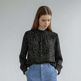 OfSTYLE/【手洗い可】ランダムドット ボウタイ ブラウス[全2色]ginzamaggy 銀座 マギー 銀座maggy MAGGY ギンザマギー ぎんざまぎー 送料無料 トレンド レディース ファッション 20代 30代 40代 プレゼント ギフト ラッピング無料
