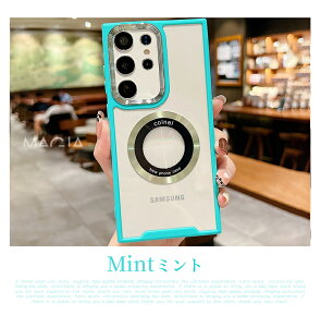 �N���A �X�}�z�V�����_�[ �M�����N�V�[ A55 S23FE �P�[�X �J�o�[ Magsafe�p �����O ���C���� ���^�������O Galaxy S24 S22 S23 Ultra A54 A53 A52 5G �X�}�z�P�[�X �V�����_�[ �^�C�v GalaxyA53 GalaxyS23 FE 5G �P�[